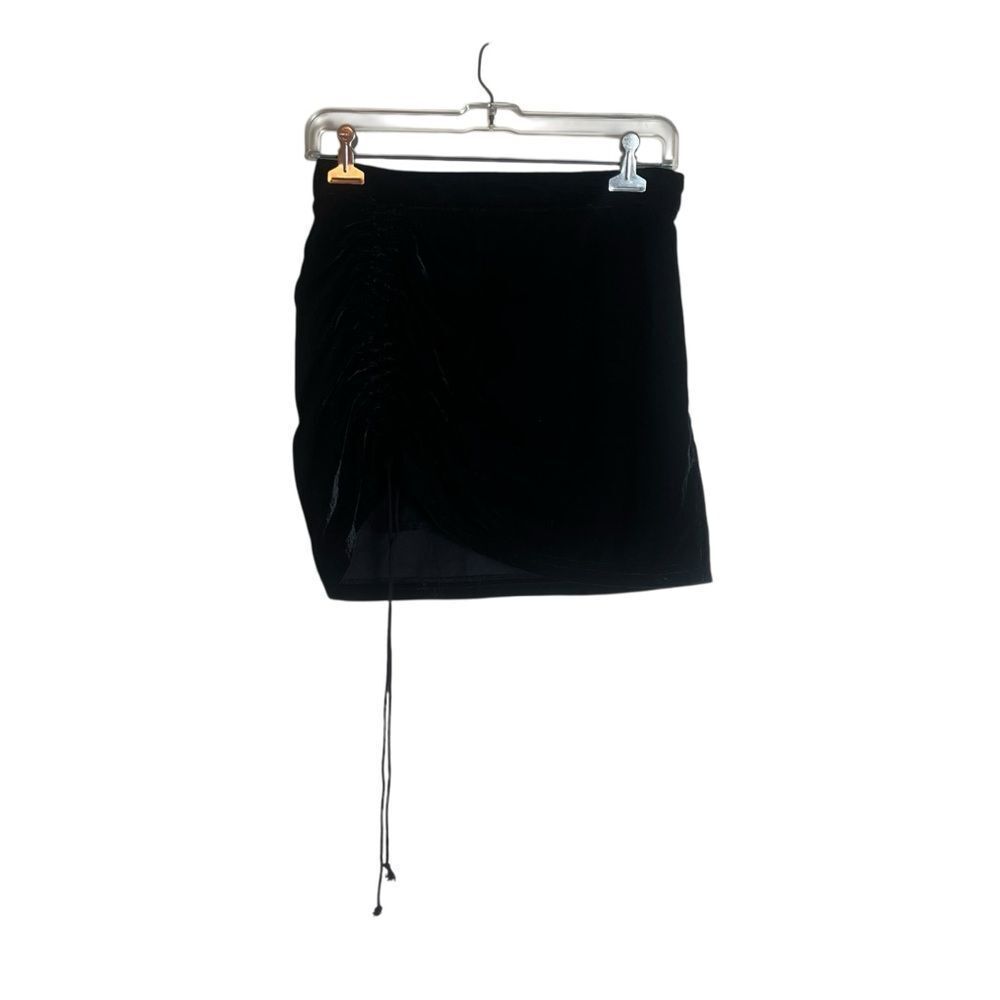 Free People black velvet mini skirt. Size 2